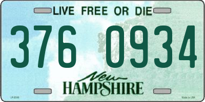 NH license plate 3760934