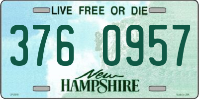 NH license plate 3760957