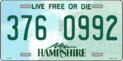 NH license plate 3760992
