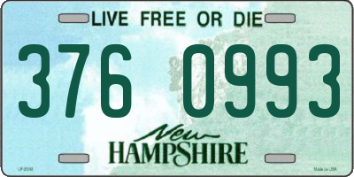 NH license plate 3760993