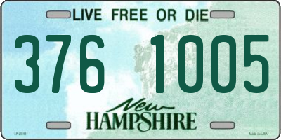 NH license plate 3761005