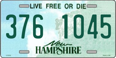 NH license plate 3761045