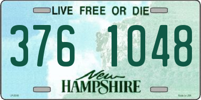 NH license plate 3761048