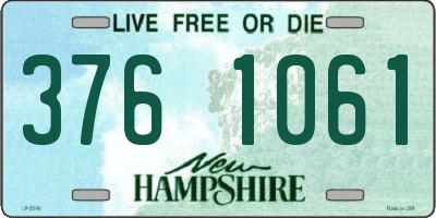 NH license plate 3761061