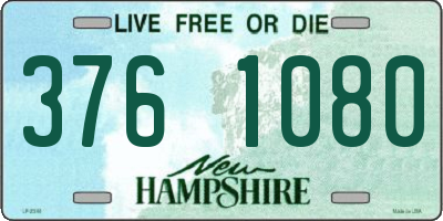 NH license plate 3761080