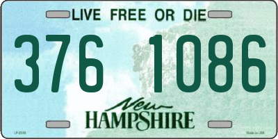 NH license plate 3761086