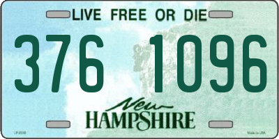 NH license plate 3761096