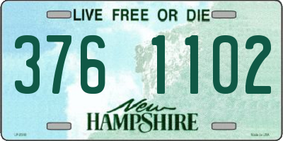 NH license plate 3761102