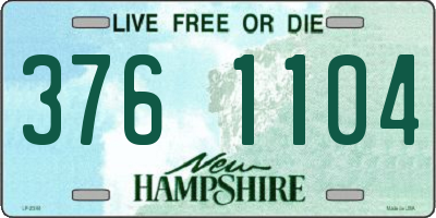 NH license plate 3761104