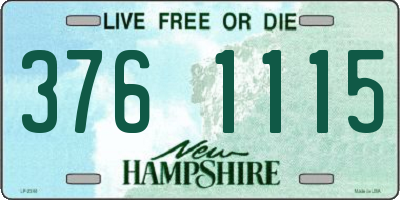 NH license plate 3761115