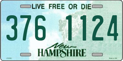 NH license plate 3761124