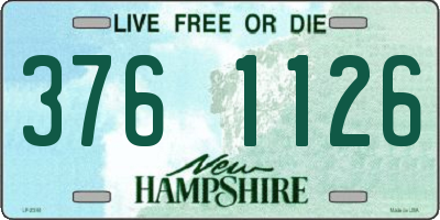 NH license plate 3761126