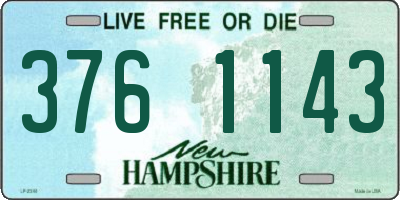 NH license plate 3761143