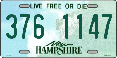 NH license plate 3761147