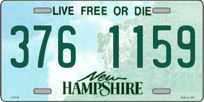 NH license plate 3761159