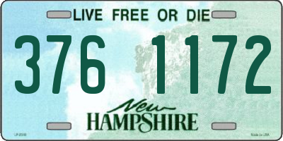NH license plate 3761172