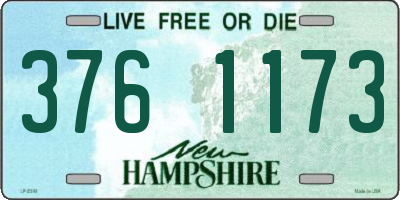 NH license plate 3761173