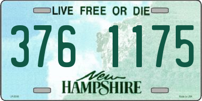 NH license plate 3761175