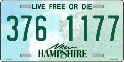 NH license plate 3761177