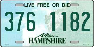 NH license plate 3761182