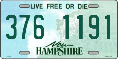 NH license plate 3761191