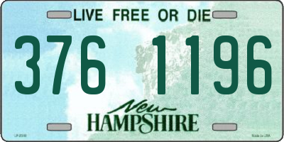 NH license plate 3761196
