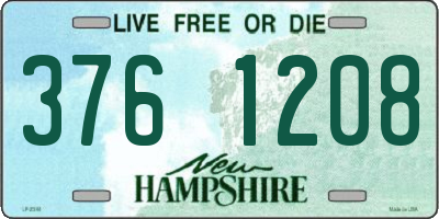 NH license plate 3761208