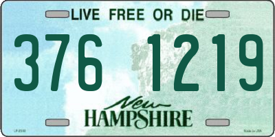 NH license plate 3761219