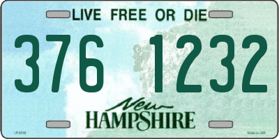 NH license plate 3761232