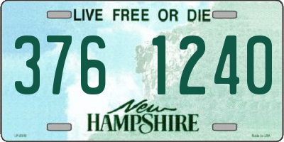 NH license plate 3761240