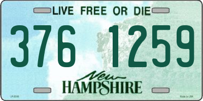 NH license plate 3761259