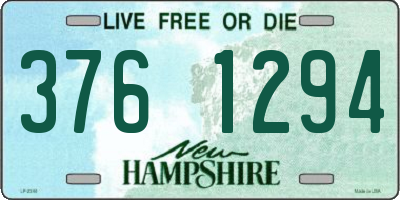 NH license plate 3761294