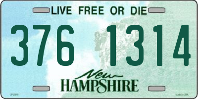 NH license plate 3761314