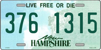 NH license plate 3761315