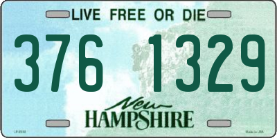 NH license plate 3761329