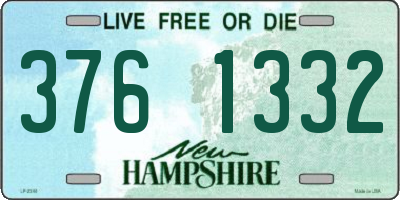 NH license plate 3761332