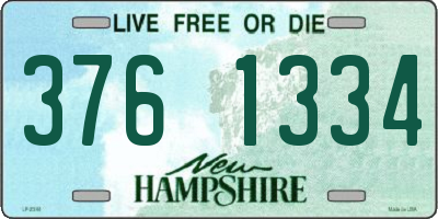 NH license plate 3761334