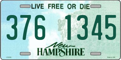 NH license plate 3761345