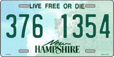 NH license plate 3761354