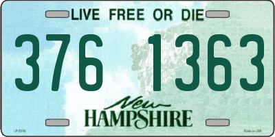 NH license plate 3761363