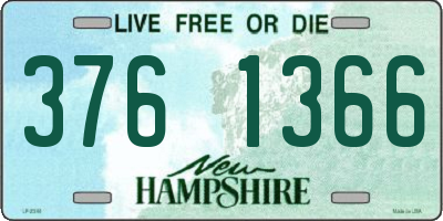 NH license plate 3761366