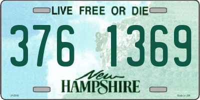 NH license plate 3761369