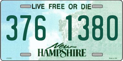 NH license plate 3761380