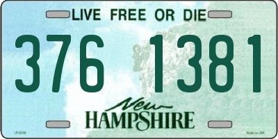 NH license plate 3761381