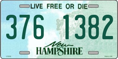 NH license plate 3761382