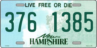 NH license plate 3761385