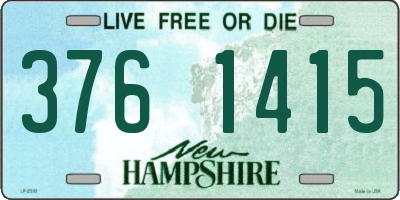 NH license plate 3761415