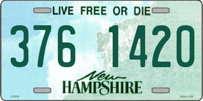 NH license plate 3761420