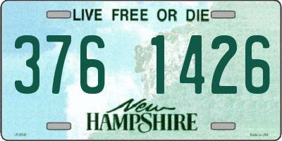 NH license plate 3761426