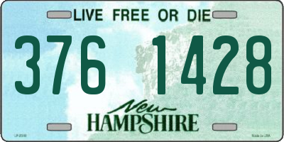 NH license plate 3761428